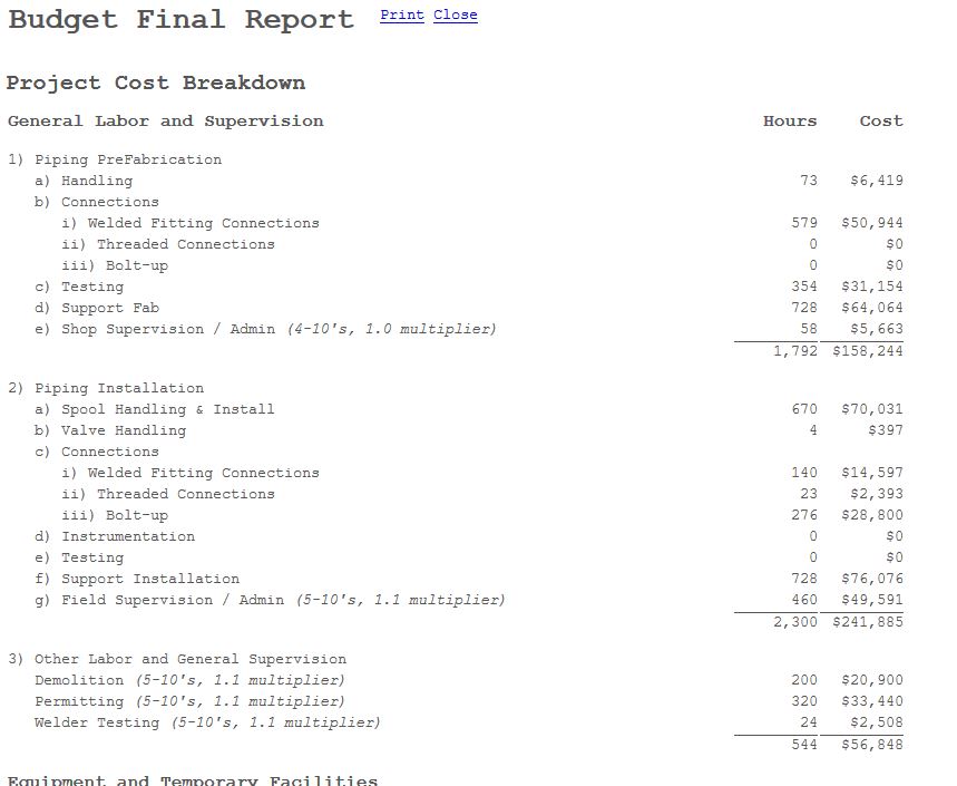 udget BReport Screenshot